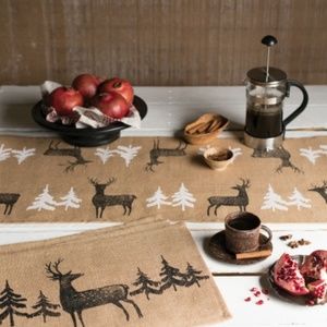 New Set of 4 Burlap Placemats by Now Designs NWT